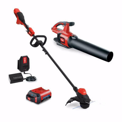 2026 Toro 60V MAX* 2-Tool Combo Kit: 100 mph Leaf Blower & 13 in String Trimmer with 2.0Ah Battery (51881) 1