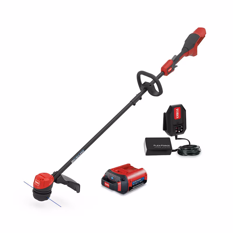 2026 Toro 60V MAX* 13 in (33.0 cm) / 15 in (38.1 cm) Brushless String Trimmer with 2.0Ah Battery (51831) - Image 1